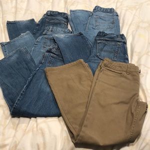 Lot of 6 Pair Boys Jeans